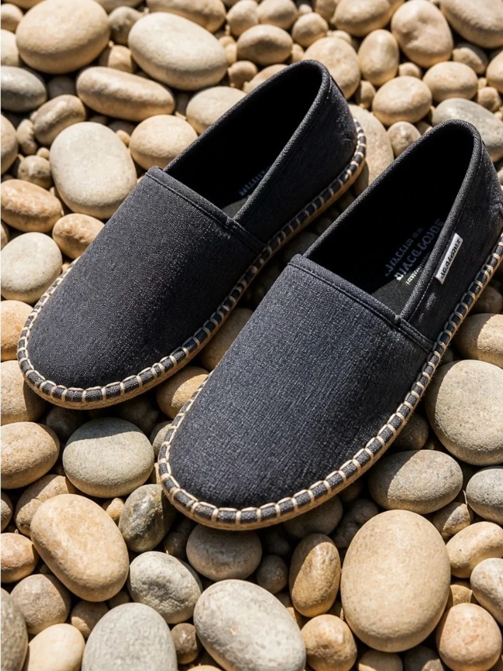 Jack Rogers Black Slip-On Espadrilles for Men